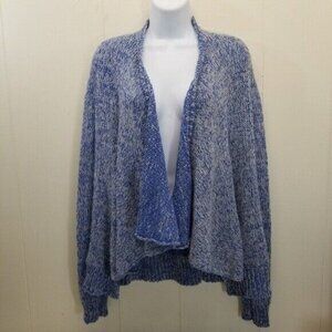 Anthropologie Moth S Blue Open Cardigan Winnie‎ Waterfall Sweater